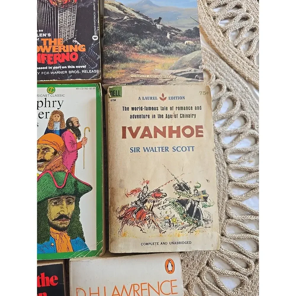 Lot of 8 Vintage Mixed Authors Romance Fantasy Fiction‎ Paperback Novel Books